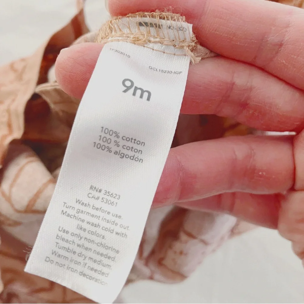 Carter’s • Jungle Zoo Animals in Burnt/Pumpkin Orange - Picture 9 of 10